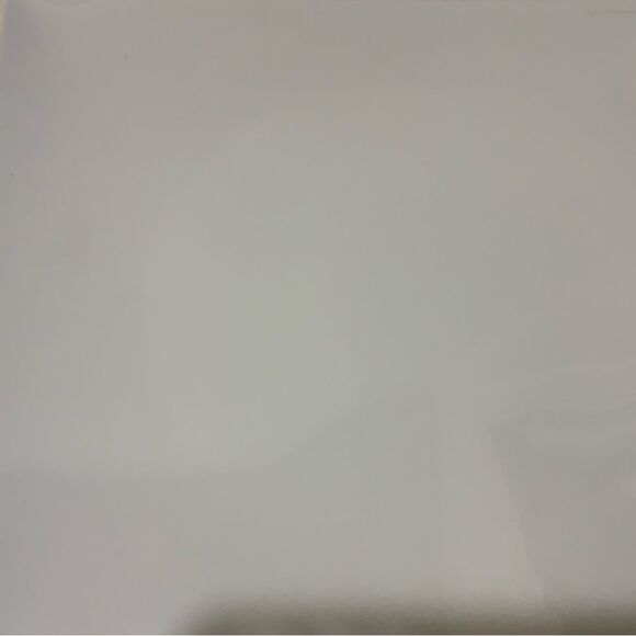Crate & Barrel white square 10.25” Dinner Plates Round Base, Portugal. Set of 2 - Picture 3 of 5